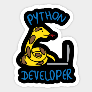 Python program developer pun Sticker